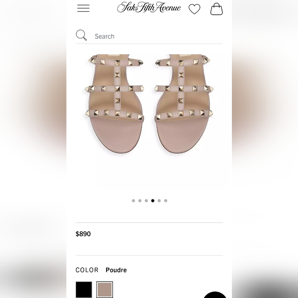 NEW Valentino garavani rockstud womens slides size 38.5 - Picture 7 of 14